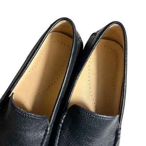 BALLY black leather driving shoes