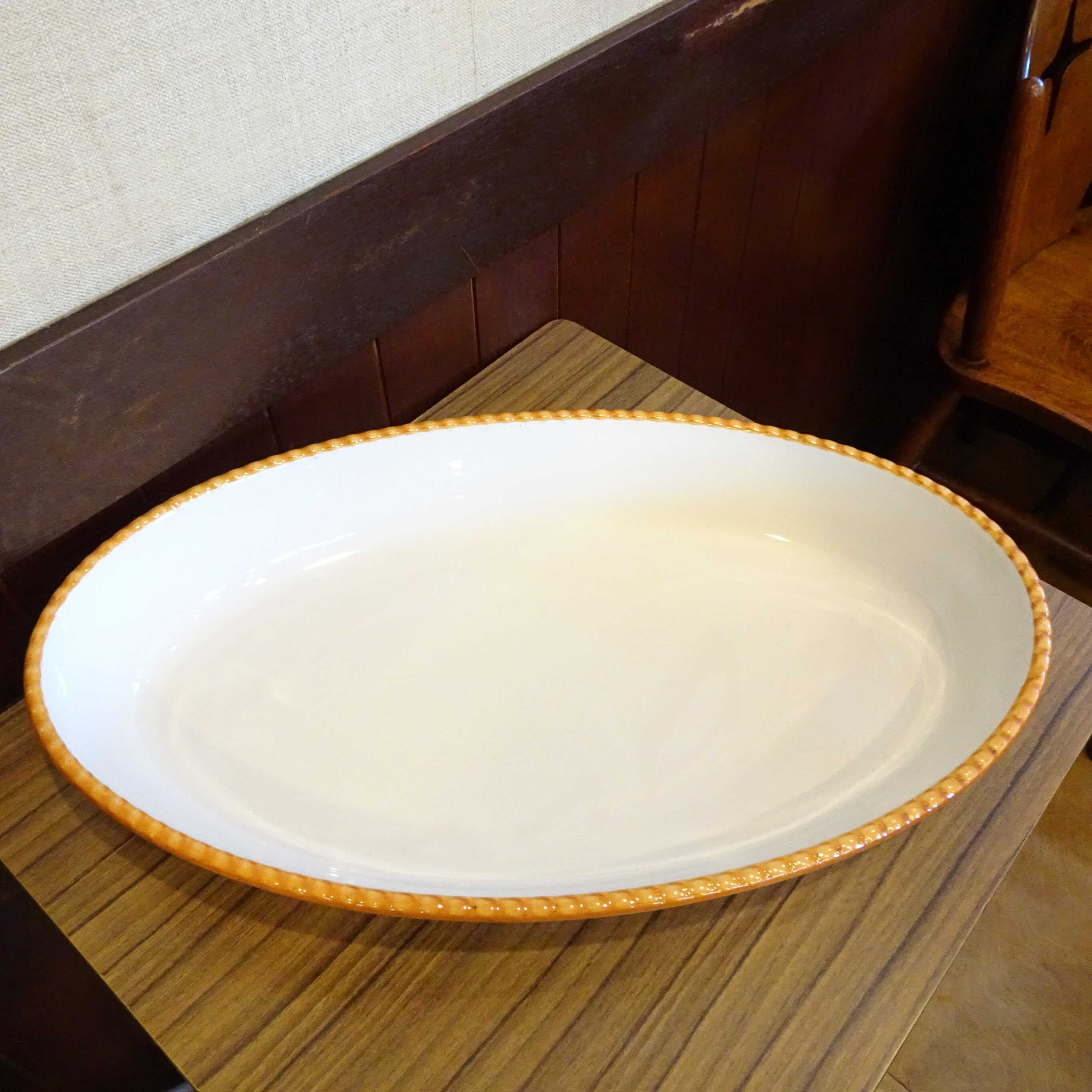 ドイツ・シェーンバルド社 オレンジの大きなオーブン皿（44cm） | 純