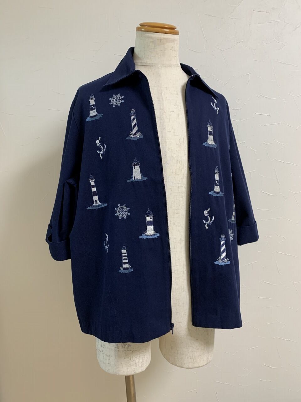 1990's Embroidery Half Sleeve Summer Jacket