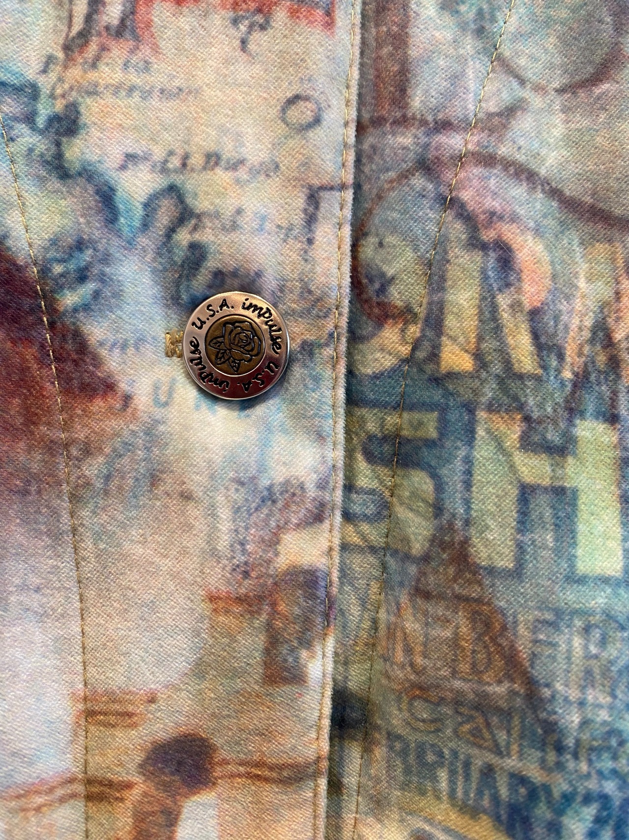 Pattern jacket Made in U.S.A