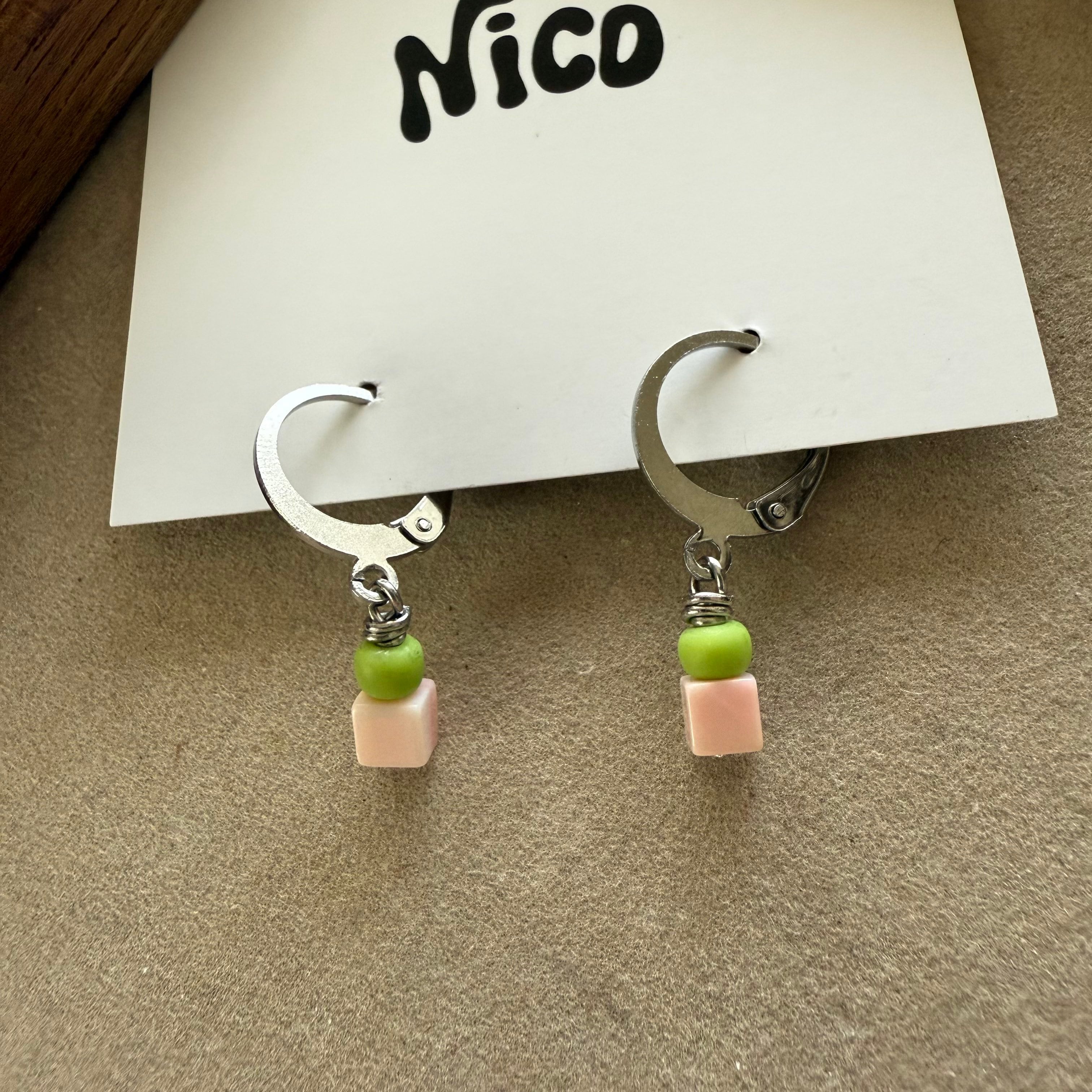 NC26085【サージカルステンレス:シルバー】nicoピアス