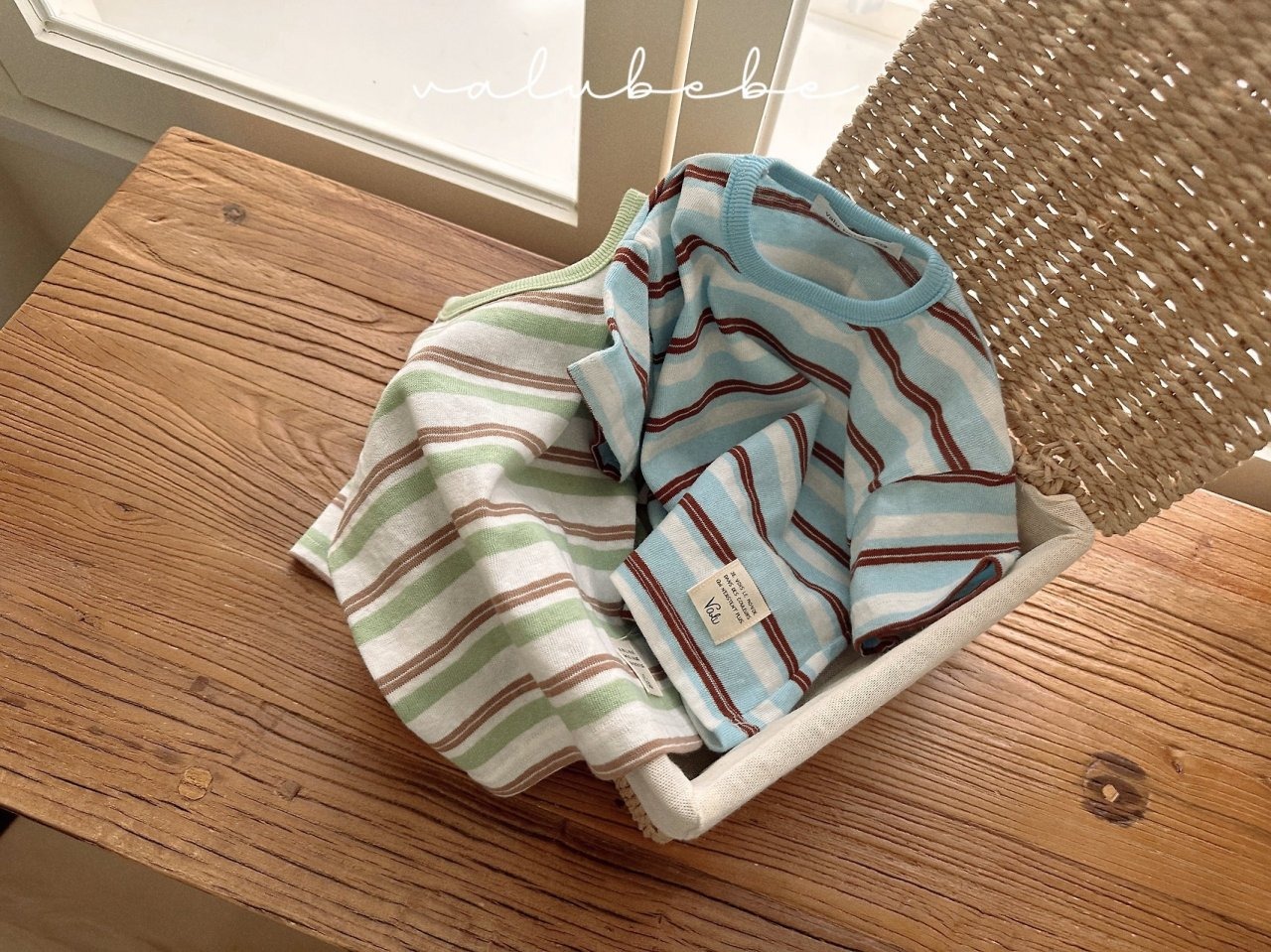 [valubebe] Breeze Stripe T-shirt / [벨루베베] 브리즈스트라이프티셔츠