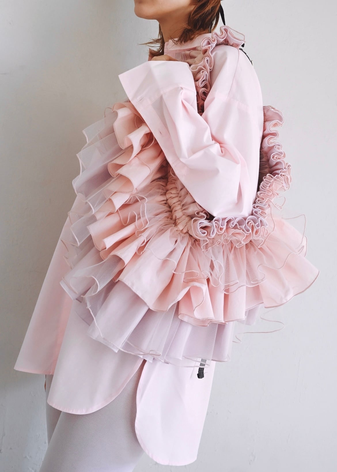 今春限定カラー＞DŌRA MÖRA | Versatile Ruffled Bag - SAKURA PINK