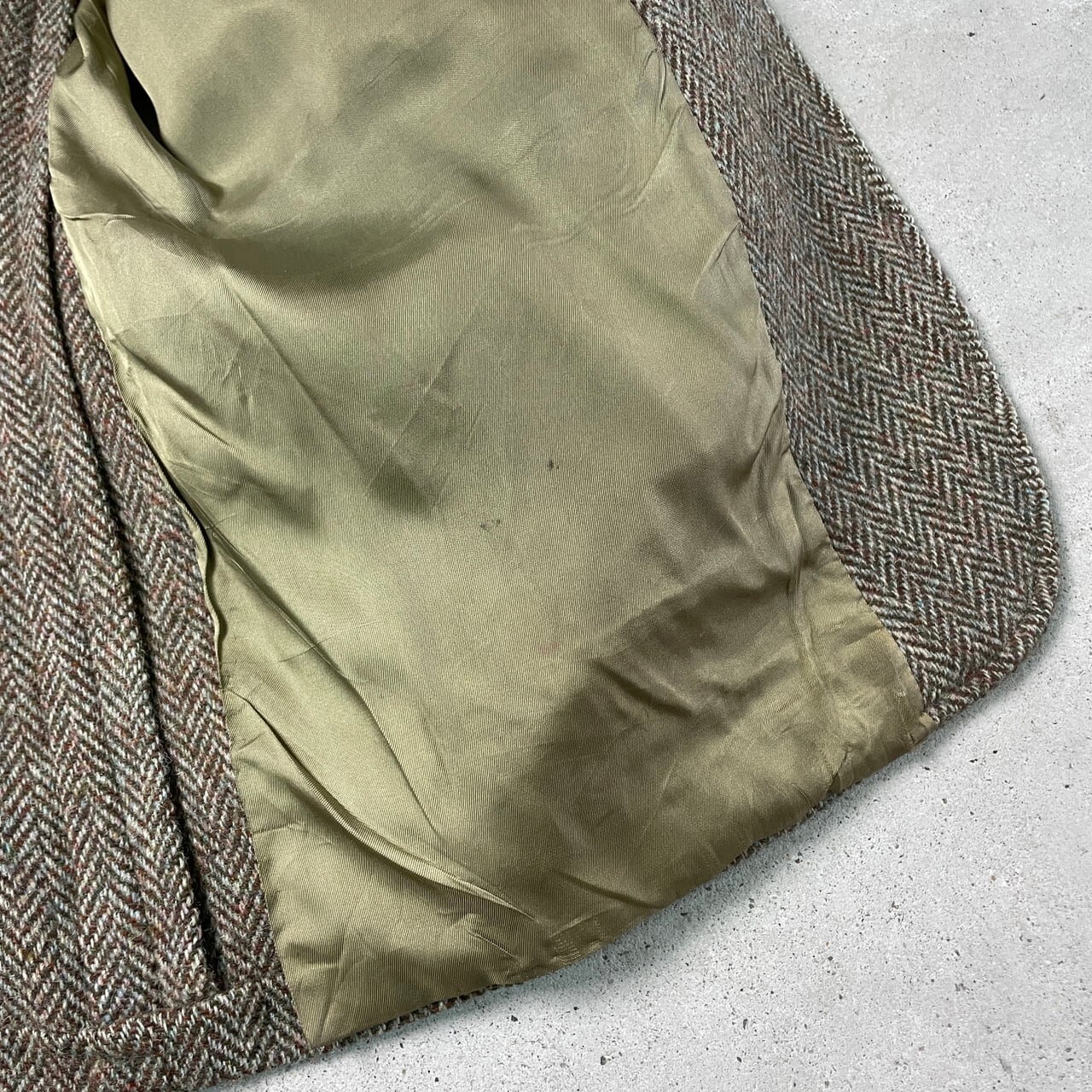 80年代 USA製 HARRIS TWEED ハリスツイード ウールテーラード