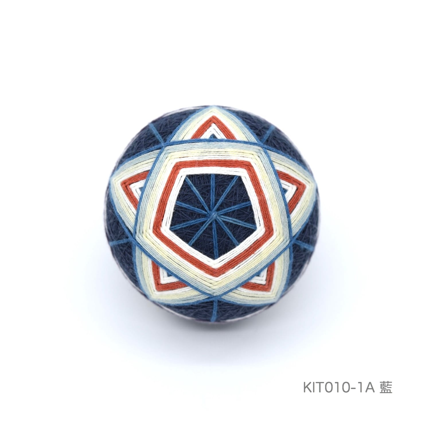 手まりキット「やさしい星かがり」（テキストあり）_KIT010-1 | 讃岐