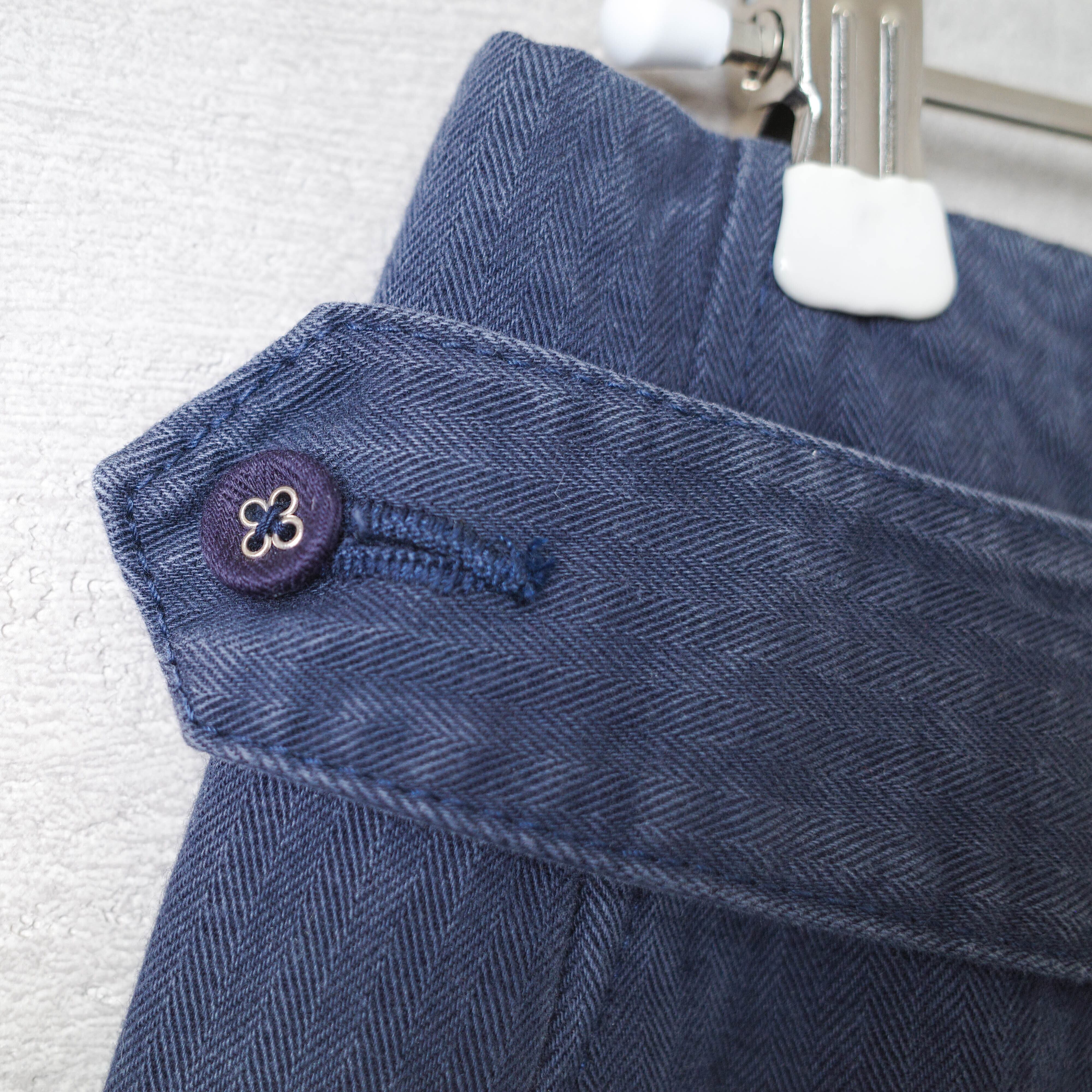 [NEW] BLACK by MOUSSY	JAPAN MADE HERRINGBONE PENCIL SKIRT NAVY 070BA311-0030