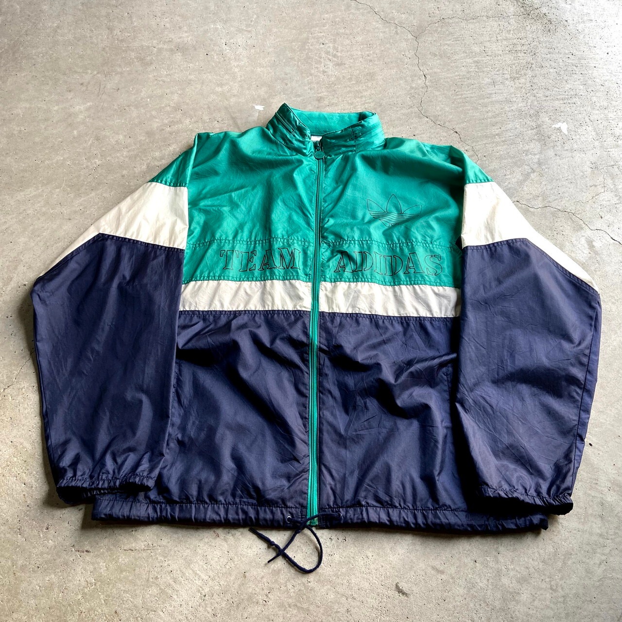 80年代 adidas アディダス TEAM ADIDAS トレフォイルロゴ プリント 