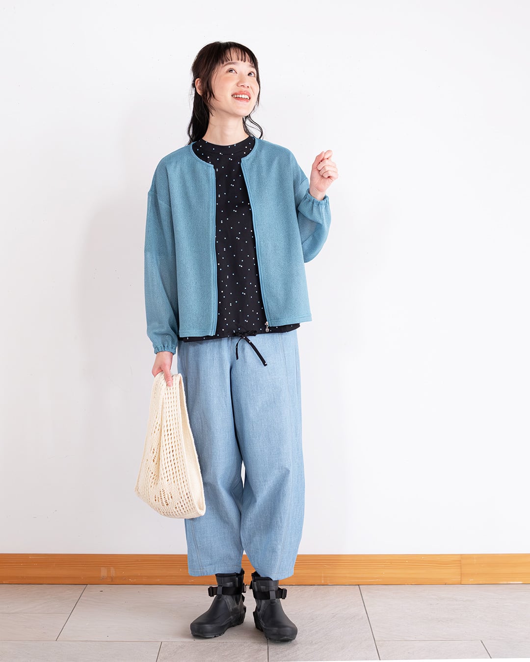 ワッフルカットカーディガン KBHE6171 | Keitto NORTHERNTRUCK LILASIC