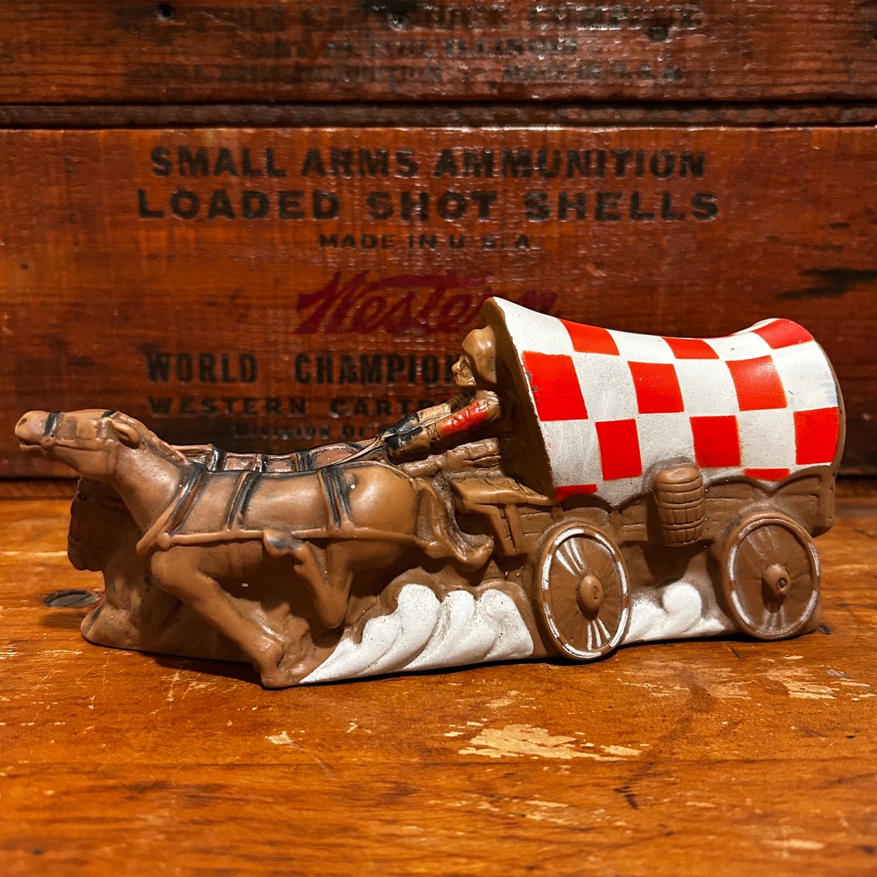 幌馬車　ラルストン・ピューリナ社　Ralston Purina Company 　カバードワゴン スクイークトイ　MU-444