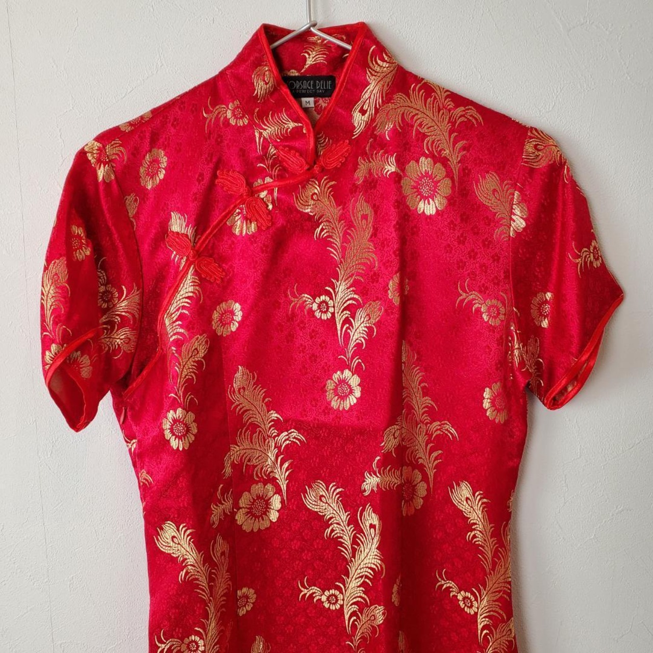 【USED】チャイ　ナドレス　ロングワンピース　チャイナ　