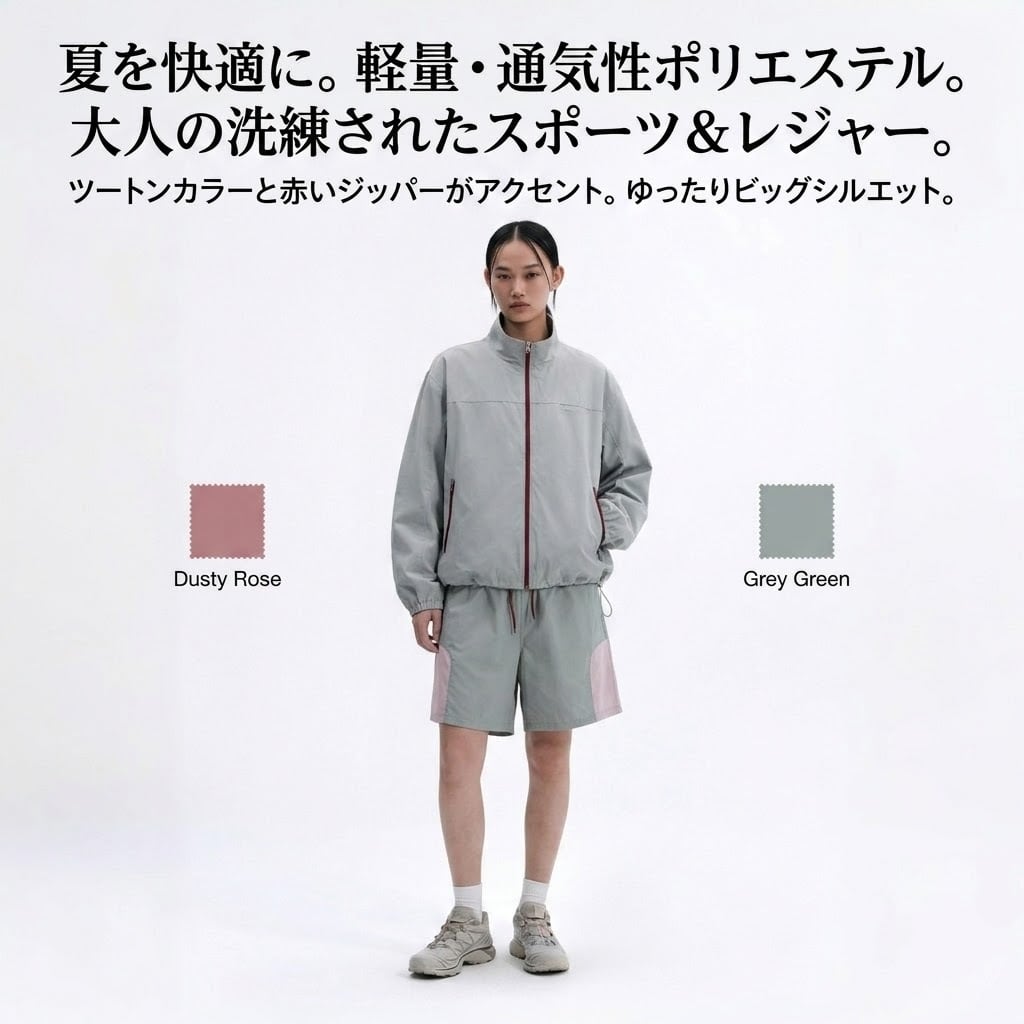 ハイストリート系 スポーツスーツセットアップ｜ユニセックス 長袖