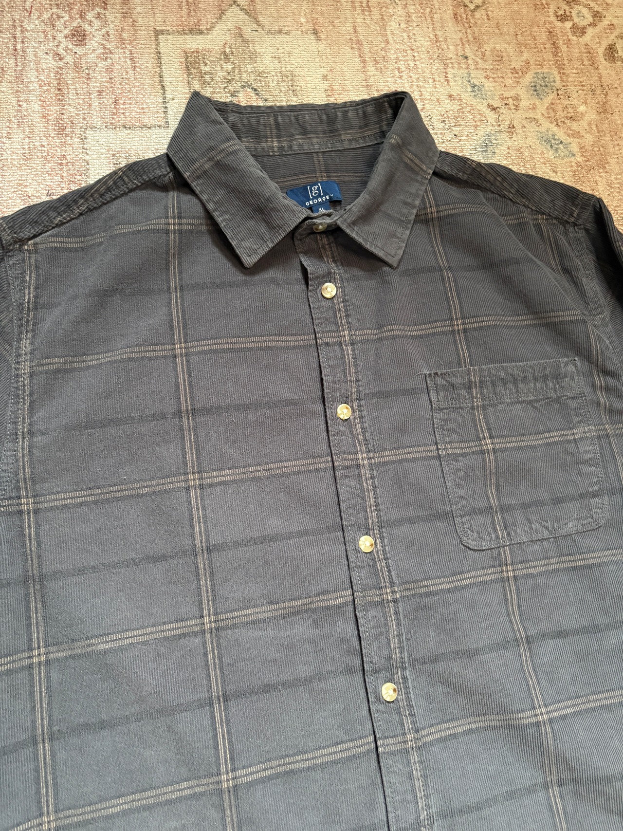 george / corduroy check shirts