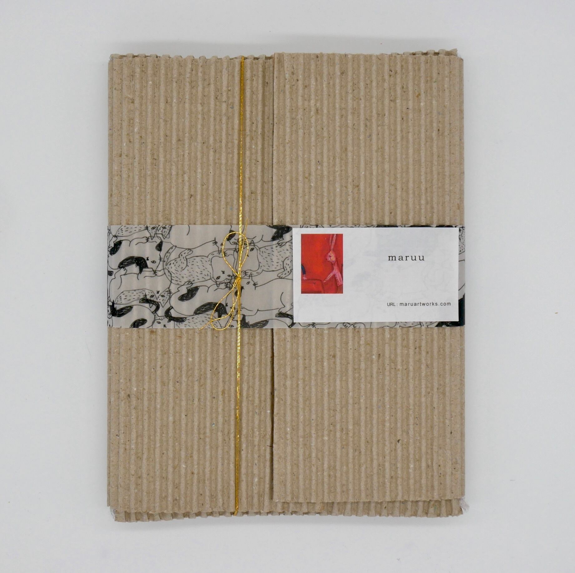 猫の絵No.38・原画｜額入り・ハガキサイズ・ラッピング無料