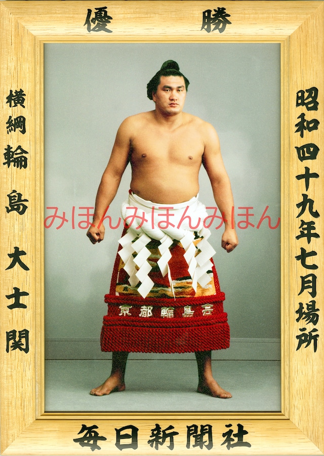 昭和３５年３月場所全勝　横綱　若乃花幹士関（８回目の優勝）