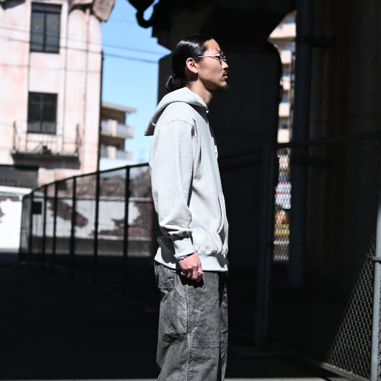 ANACHRONORM(アナクロノーム)PIGMENT DYED DUCK PAINTER PANTSコーディネート