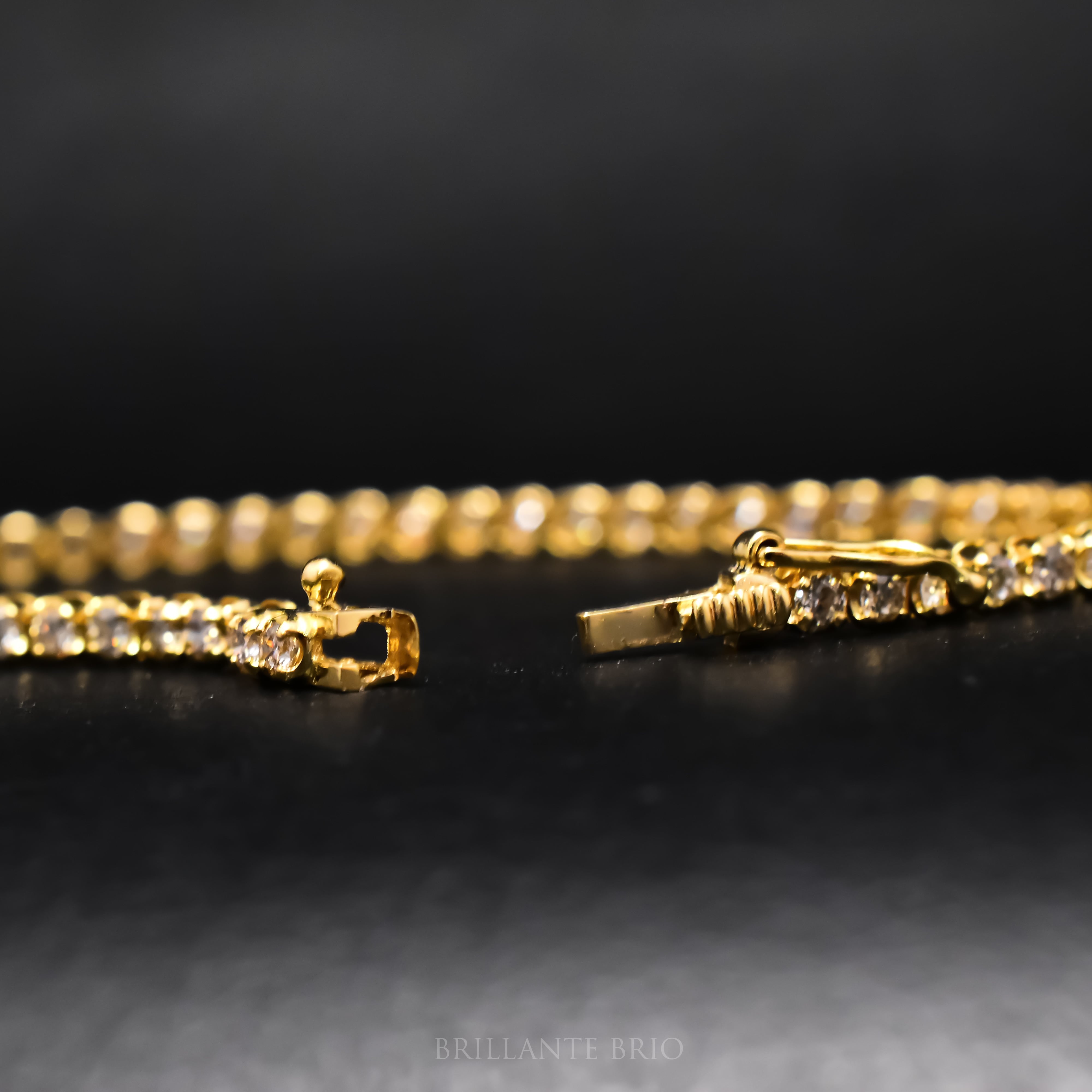 K18 D1.00ct】Diamond eternity tennis Bracelet | BRILLANTE BRIO
