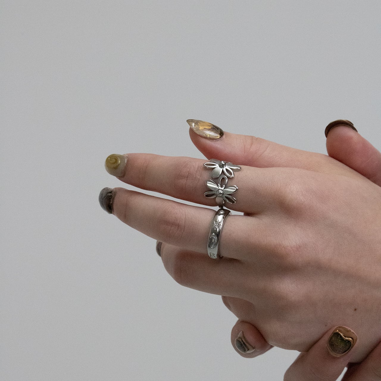 flower open ring | FLORES