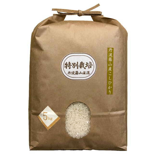2023 新米)丹波篠山産 コシヒカリ 特別栽培米 ５ｋｇ × １ | 丹波篠山