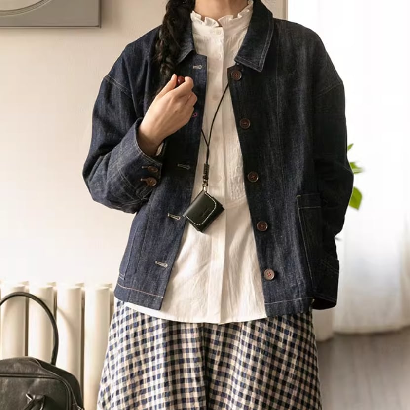 d.i.a. デニムジャケット ステッチデニムジャケット ・8376 | Lehtia - レフティア｜淡色レトロ