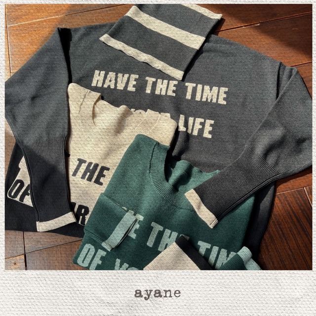 【ayane】チビスヌード付きモチモチニット（874804）