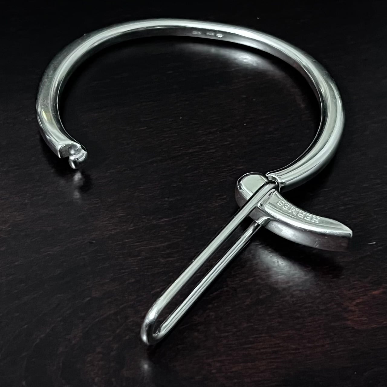 HERMES エルメス CLIC BRACELET クリック ブレスレット バングル シルバー HERMES Clic Bracelet Sterling Silver | エルメス クリック