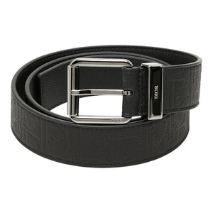 ディオール グラビティ ベルト サイズ95 4333RUFLG-H00N ブラック レザー メンズ Dior 【中古】
