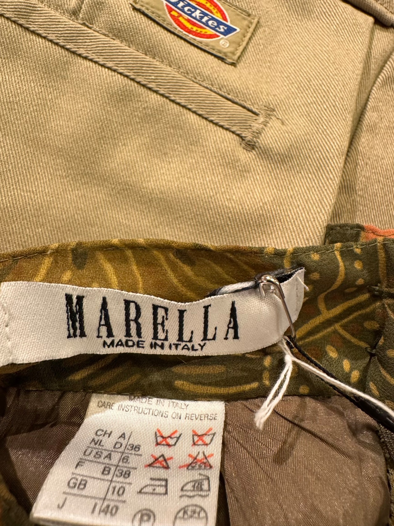 MARELLA プリントワイドパンツ