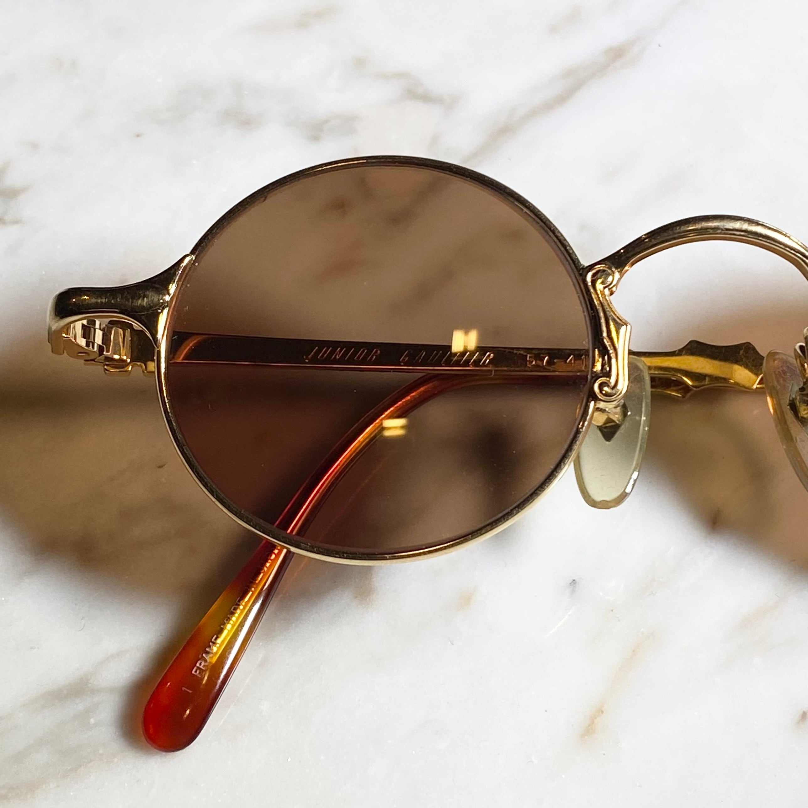 vintage JUNIOR GAULTIER round frame sunglasses “57-4175” | NOIR ONLINE