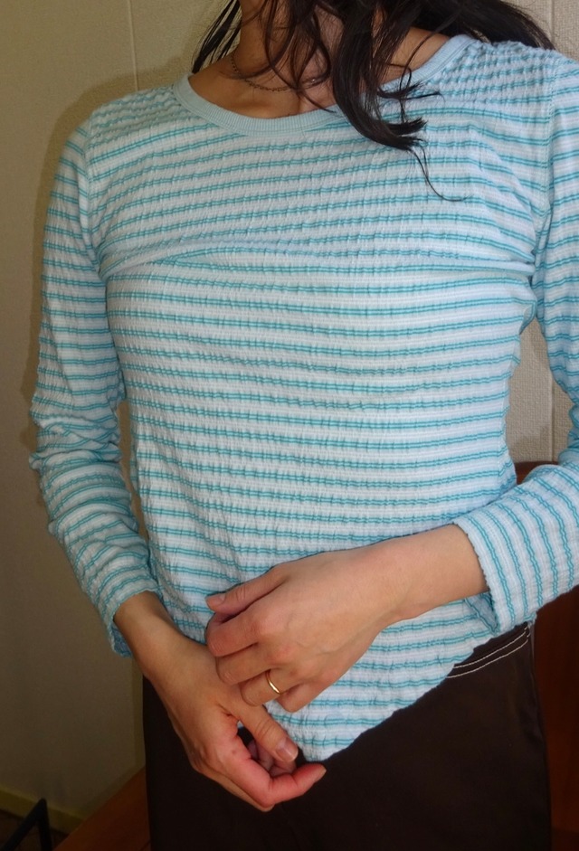 00s～Eddie Bauer border long sleeve tee