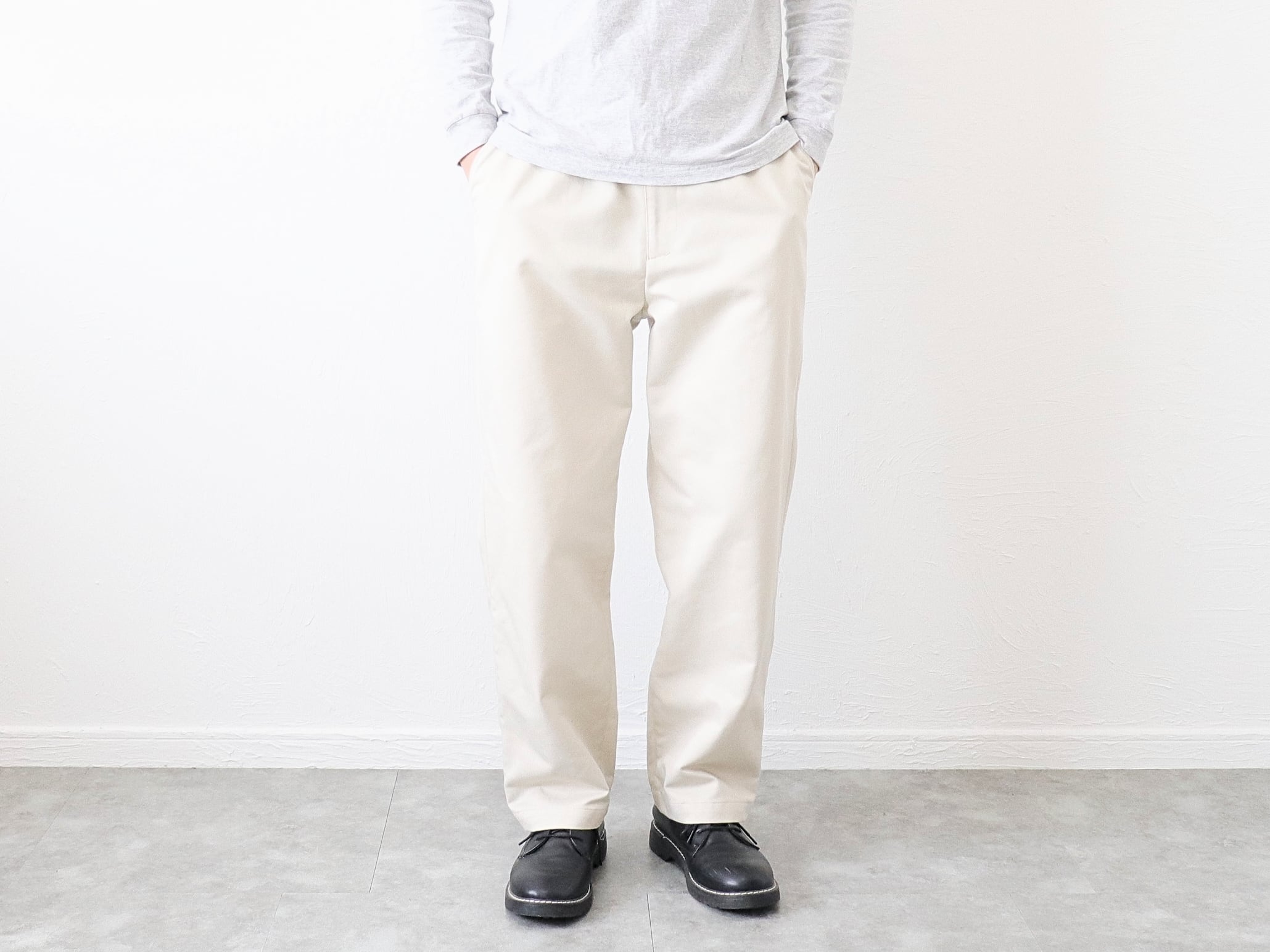 have a good day / T/C RELAX TROUSER PANTS - SAND ハブアグッドデイ