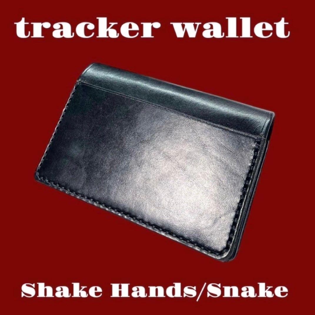 受注製作】カービング トラッカーウォレット アメトラ Shake Hands