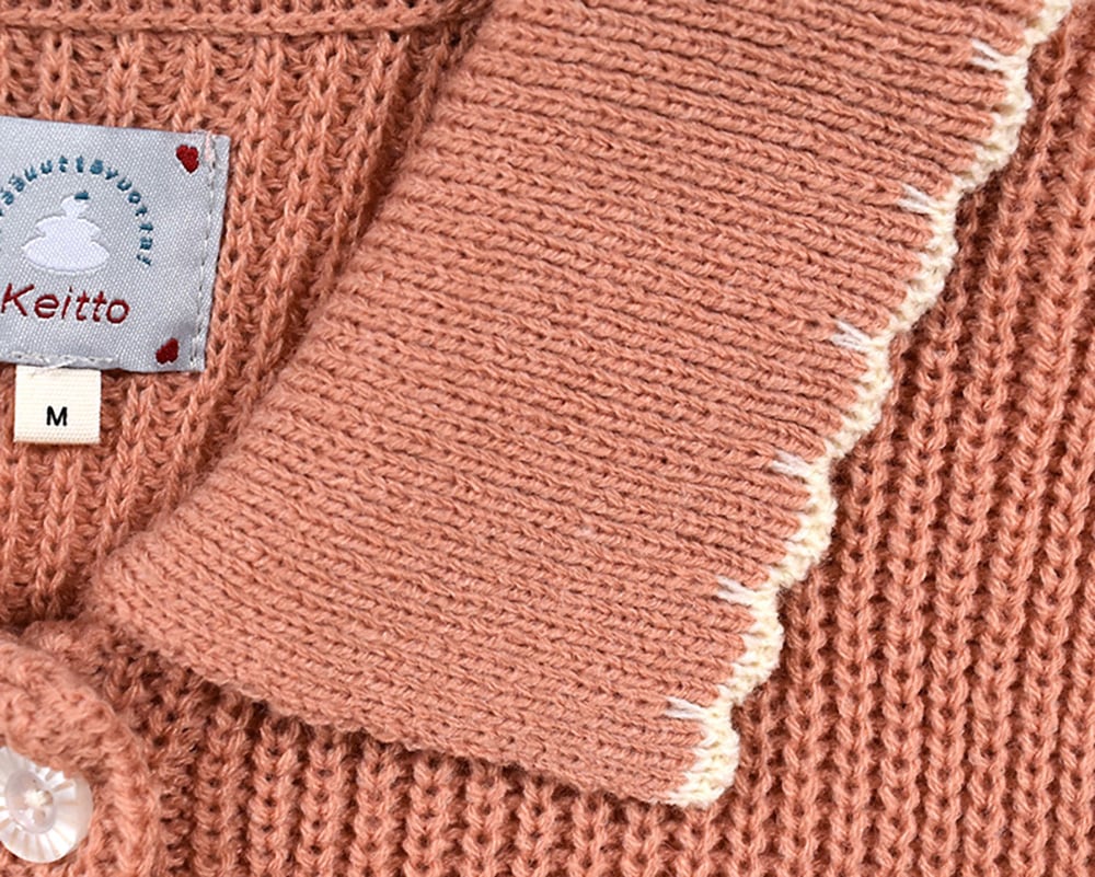 スカラップ襟ニットカーディガン KJHX5713 | Keitto NORTHERNTRUCK LILASIC