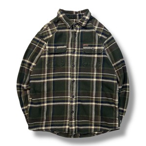 "M" ORVIS オービス フランネルシャツ チェック カーキ 緑 古着 古着屋 高円寺 ビンテージ n60325