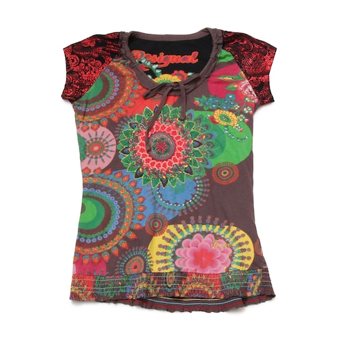 Desigual 10s Euro PsychedelicFlowerT-Shirt