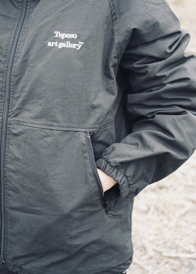 NYLON TRACK JACKET : NAVY