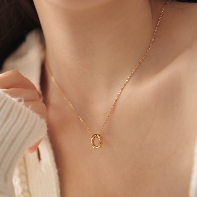 316L pentagonal shape necklace #n23*