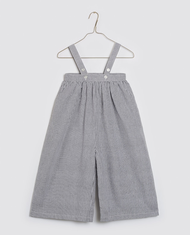 Little cotton clothes/Nanou Dungarees - Liquorice Stripe