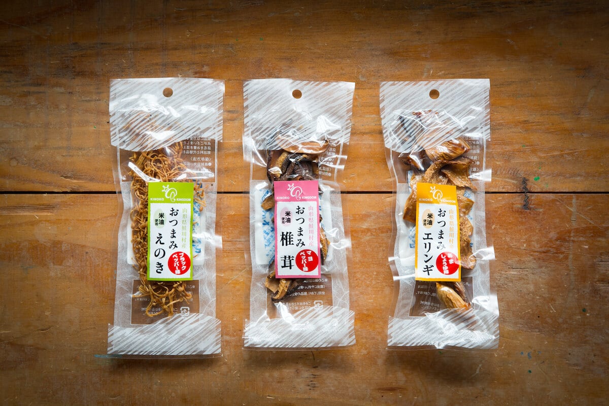 おつまみシリーズ(おつまみえのき、おつまみ椎茸） | 鮭川えのきセンター
