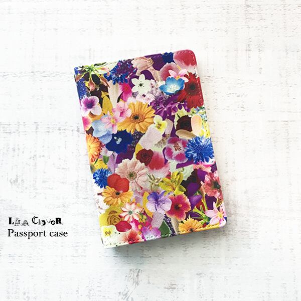 FLOWER-3 パスポートケース