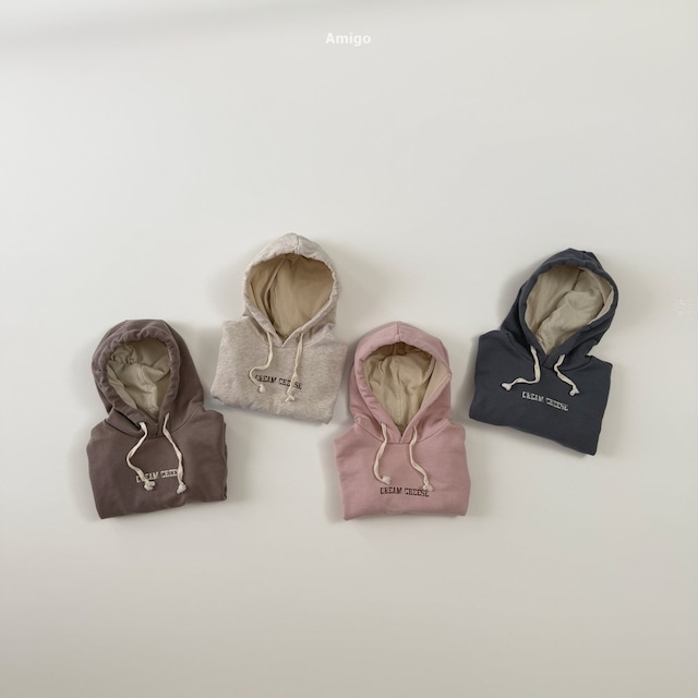 【取寄】amigo|cheese hoodie|チーズフーディー|XS-XL|kids|26 autumn