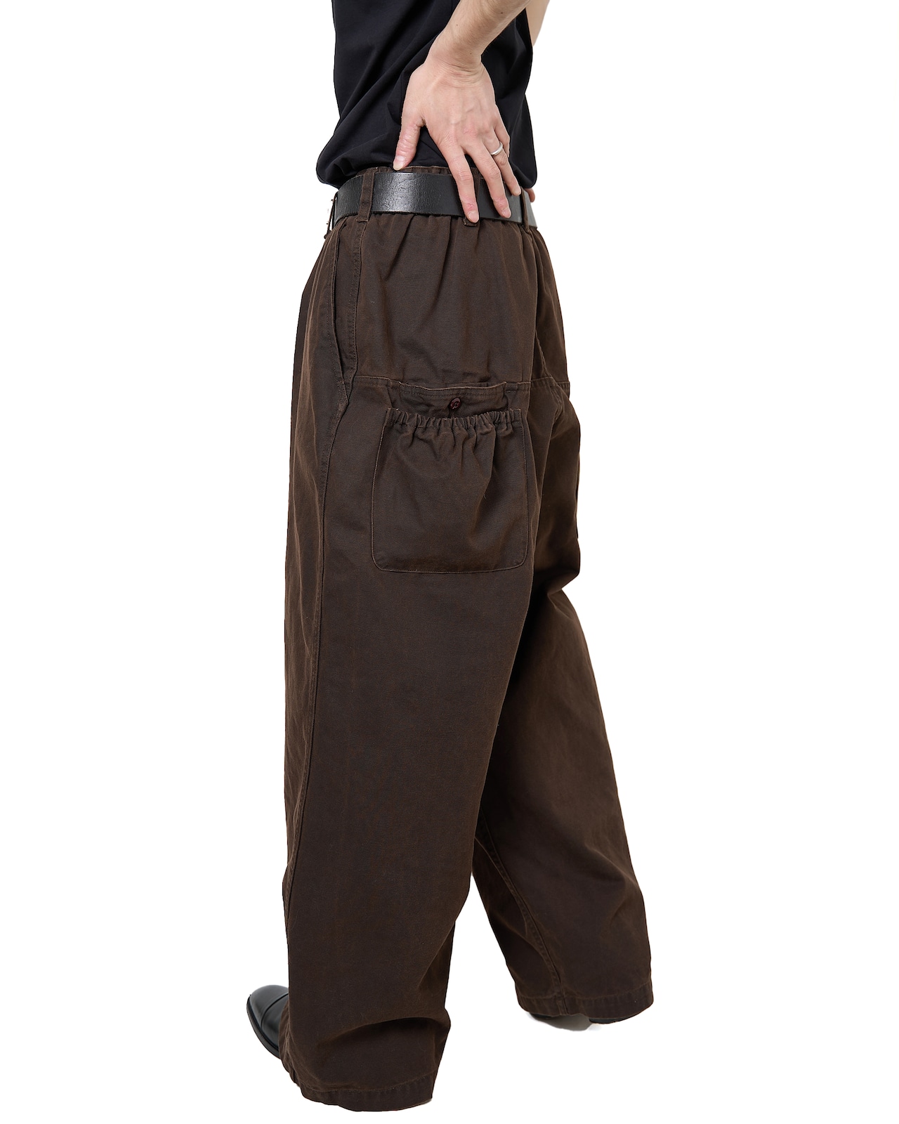 refomed "FRESH MAN DUCK WIDE PANTS 〔BROWN〕"