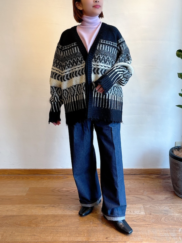 SIWALY fluid / ジャガードニットカーディガン