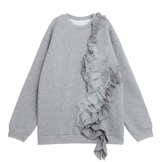 Different material frill sweat