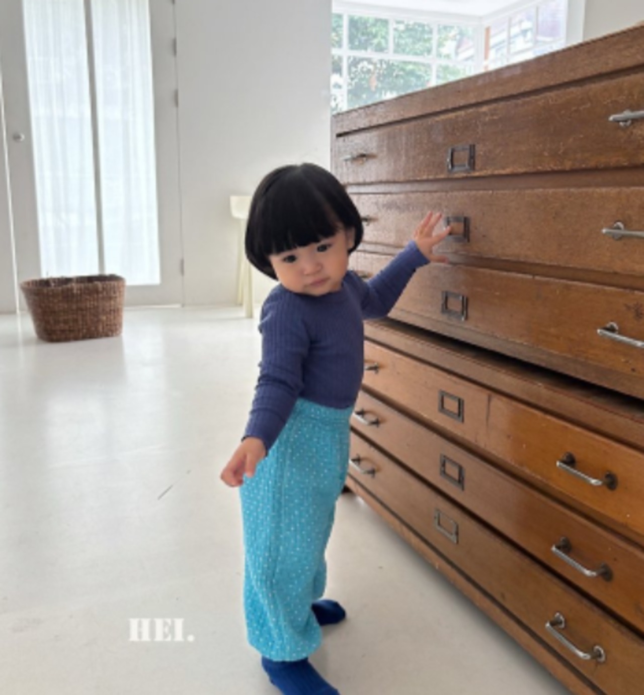韓国子供服 / 26Autumn / 〖取寄〗Hei / もちもちTシャツ / キッズ服 / カラフル服 / 秋服 *XS~XL*