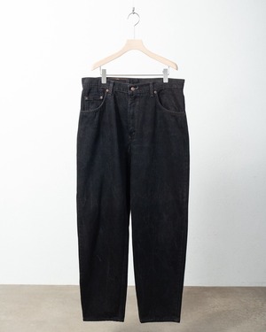 "Levi's 560" black denim baggy trousers / Made In USA / W36 L30