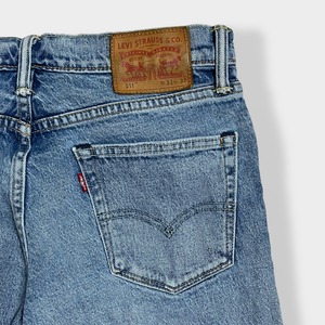 【LEVI'S】511 ジーンズ デニム ジーパン スリム ストレート スキニー 細身 美脚 足長効果 ジッパーフライ ストレッチ W31 L32 リーバイス SKINNY US古着