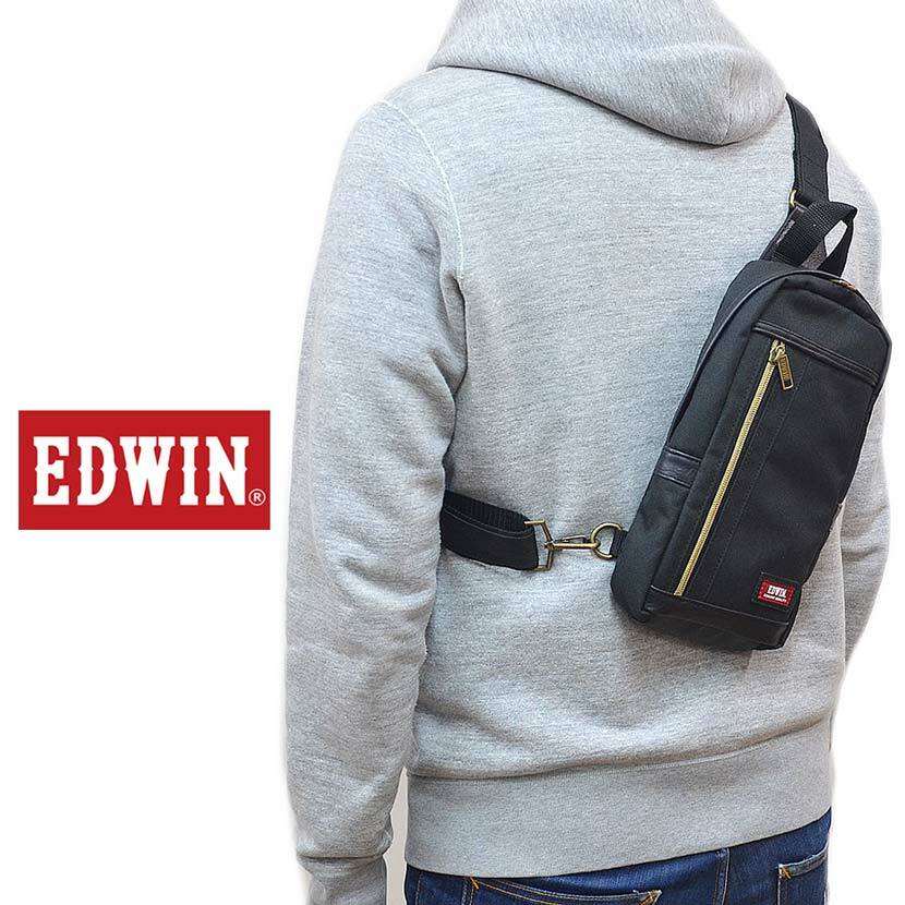 【全4色】 EDWIN エドウィン ボディバッグ ワンショルダーバッグ