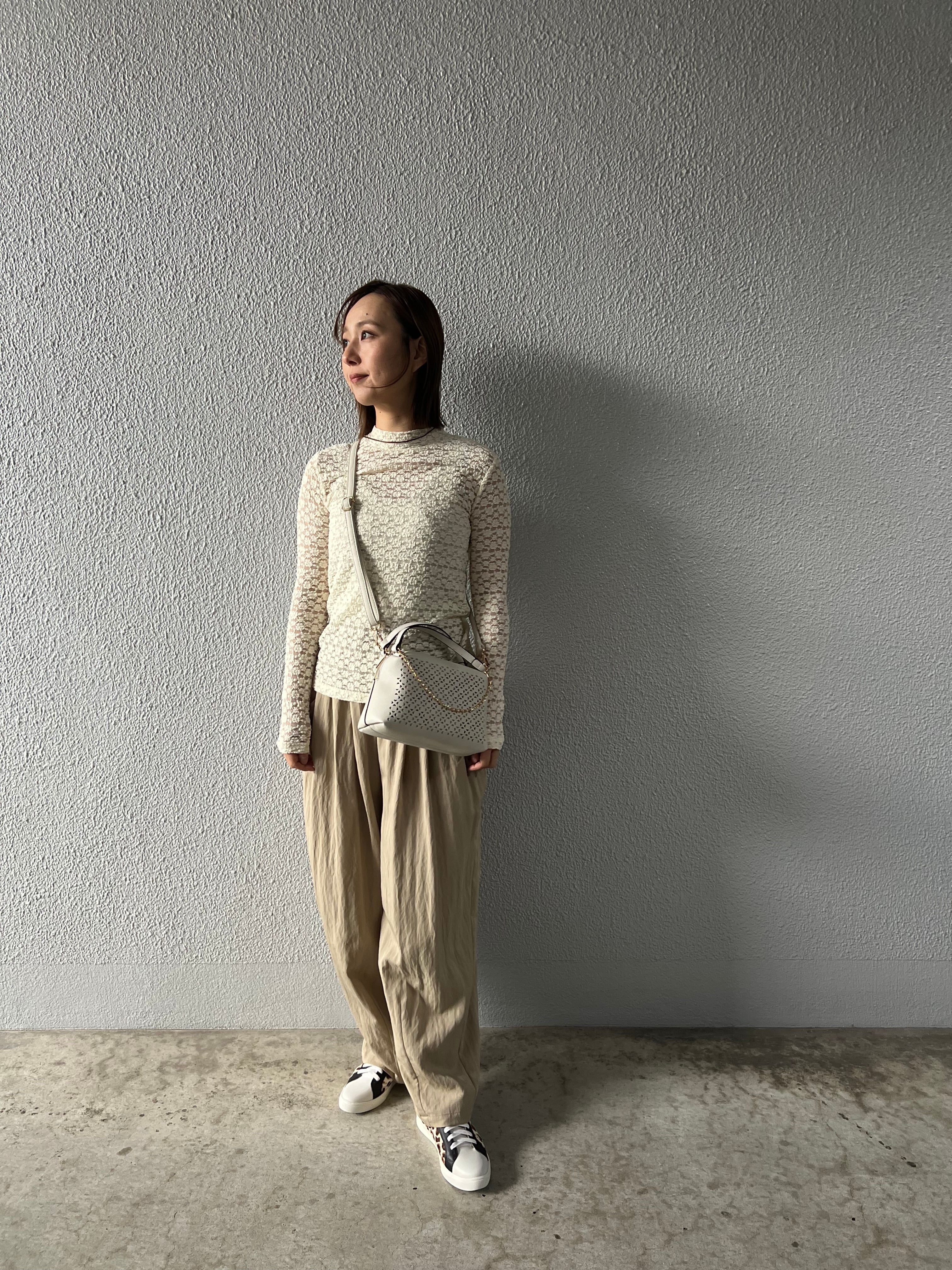 【SELECT】ストレッチレースプチハイネックPO 25-0685