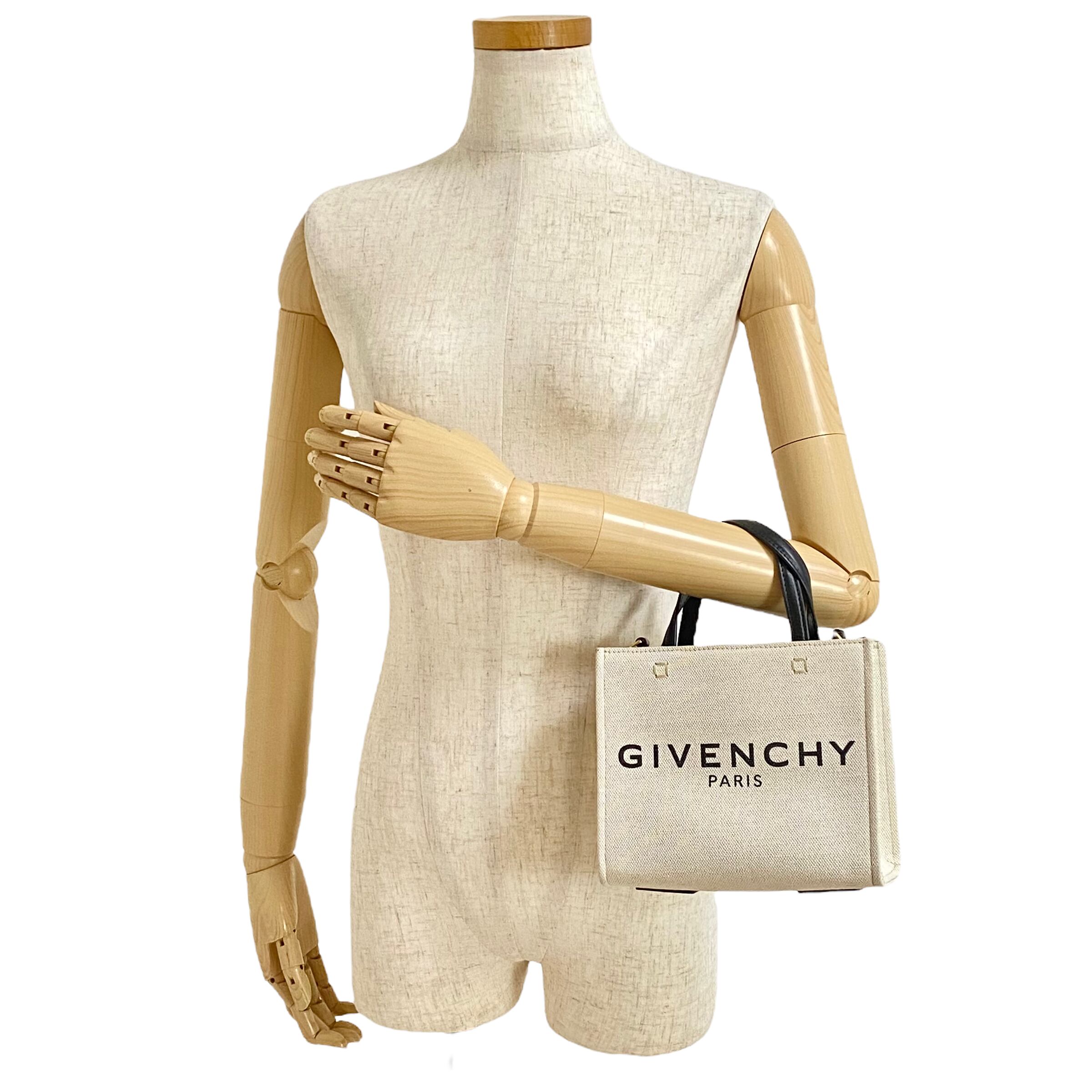 GIVENCHY ジバンシィ 2WAYバッグ ミニトートバッグ キャンバス×レザー