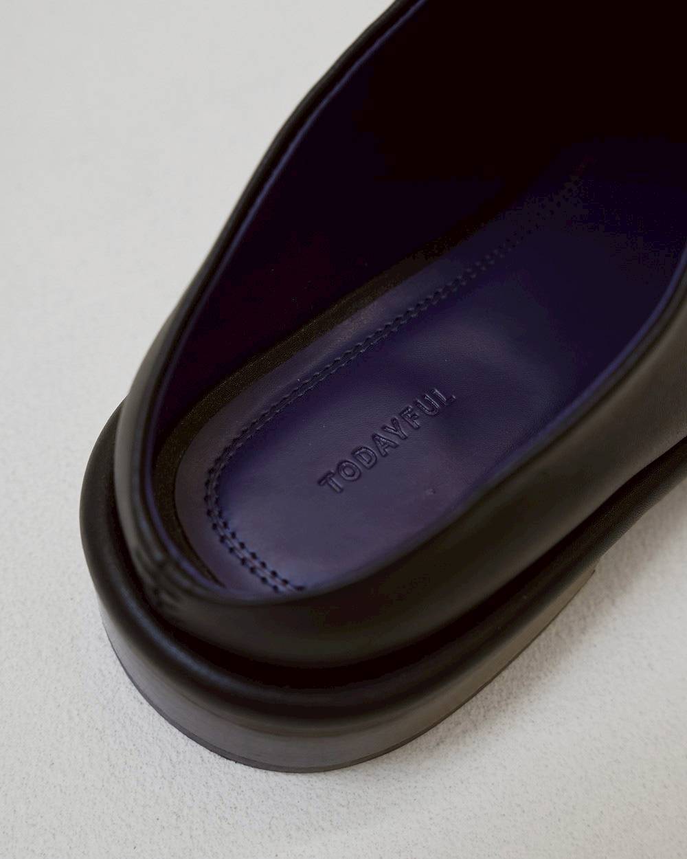 TODAYFUL(トゥデイフル) Slide Leather Shoes | サウスオレンジ